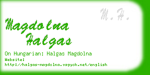 magdolna halgas business card